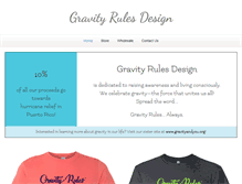 Tablet Screenshot of gravityrules.com